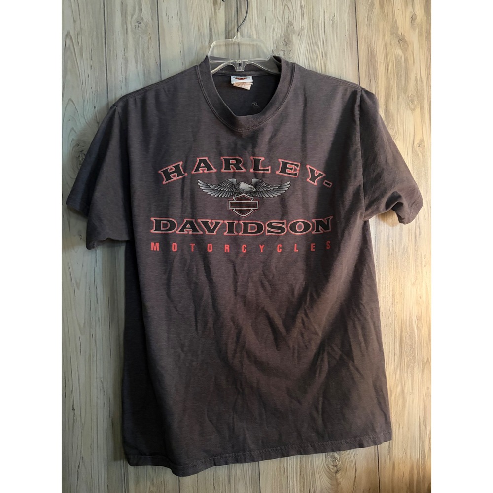 Harley-Davidson Graphic T-Shirt Gray Legacy Midland-Odessa Texas Eagle Large